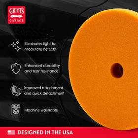 Griot's Garage pad hook-and-loop backing secure fit for stable machine use