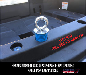 GripPRO installed on Polaris RZR tailgate securing cargo confidently