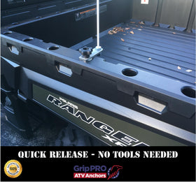 Grip PRO quick-release action in hand for fast tool-free removal