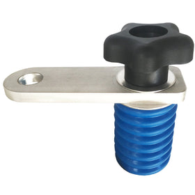 Grip PRO beside flag pole for size comparison and easy storage benefit