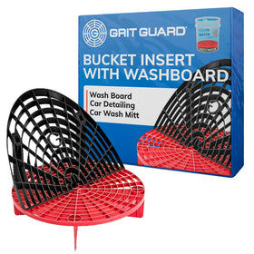 Grit Guard front view of black and red insert showing fit and finish benefits