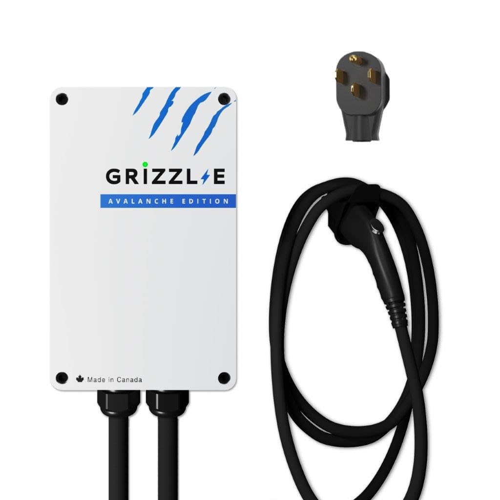 Grizzl-E Avalanche front view showing durable housing and charging port benefit: long-lasting reliability