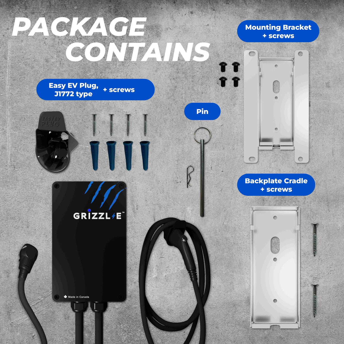 Grizzl-E Classic connector close-up ensuring secure vehicle connection