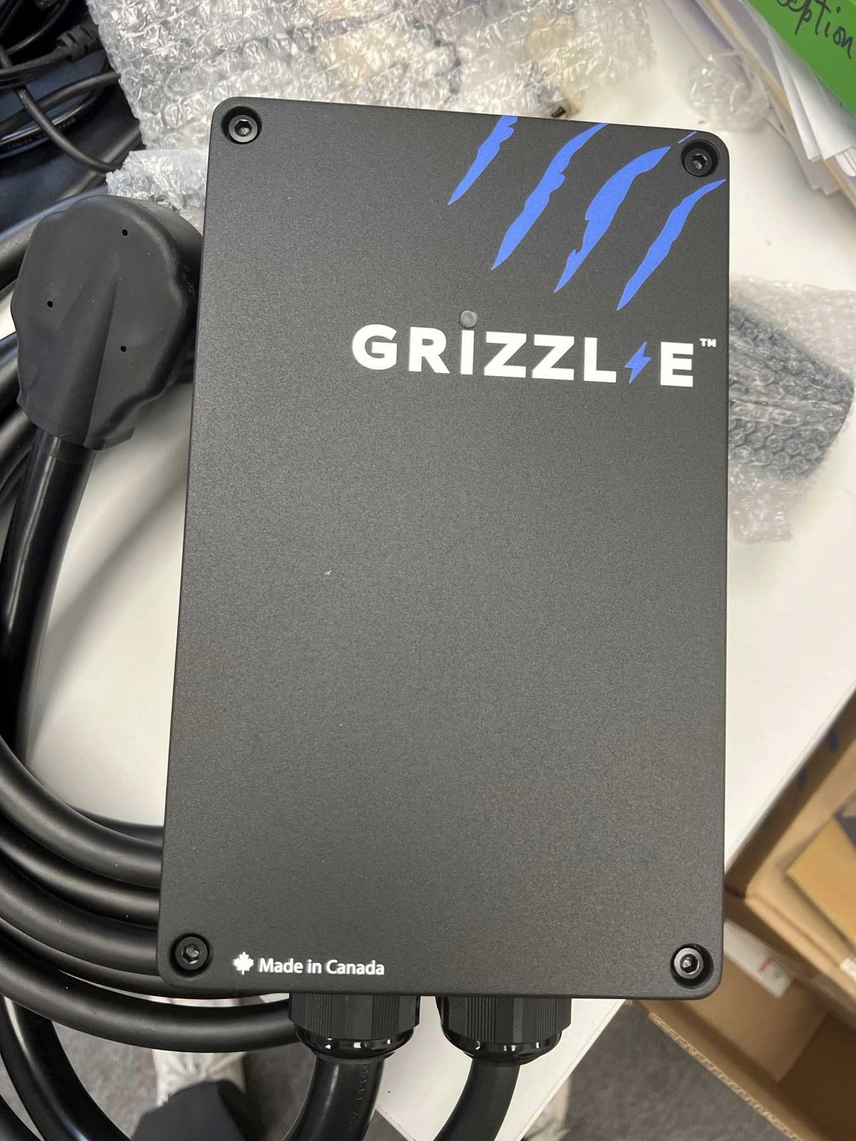 Grizzl-E Classic label showing UL certification and safety assurance