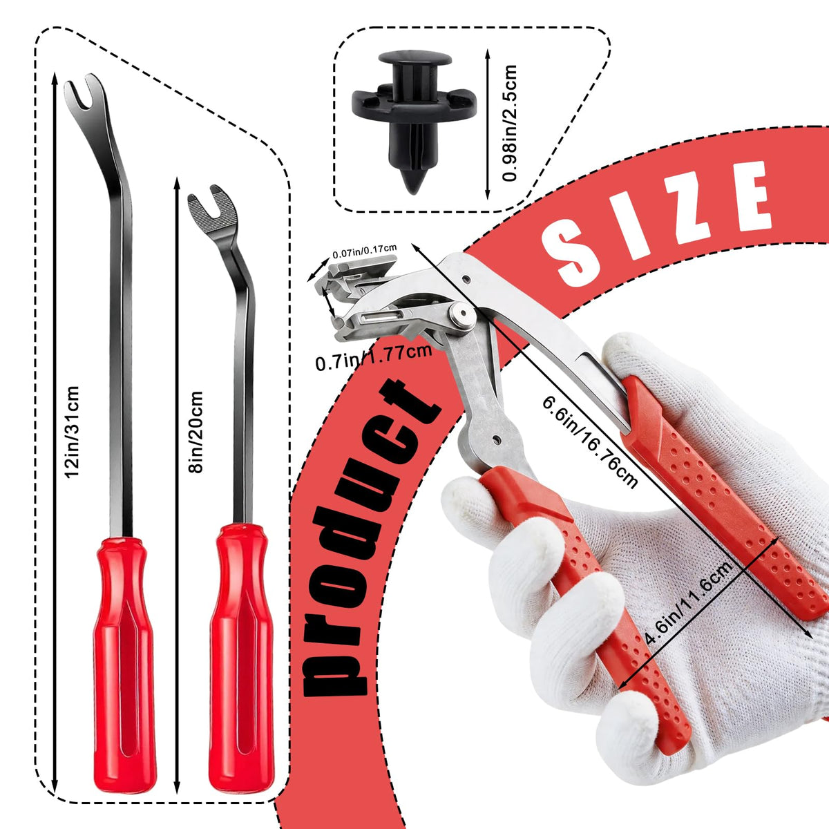 groword 20 clips array displaying replacement fasteners for on-the-spot repairs