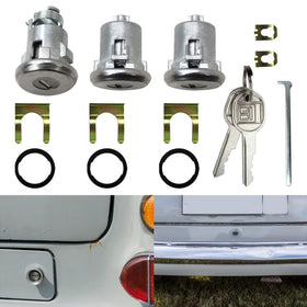 GruDawu installed lock cylinder in car door showing restored security