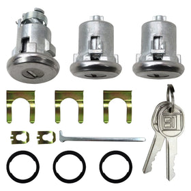 GruDawu lock cylinder next to ruler showing accurate size for fitment