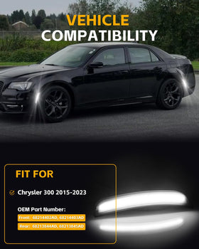 GSOWO markers installed on Chrysler 300 showing refreshed exterior style benefit