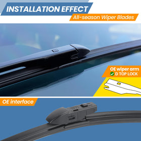 GSPSCN 26-inch front blade close-up showing clean wipe performance