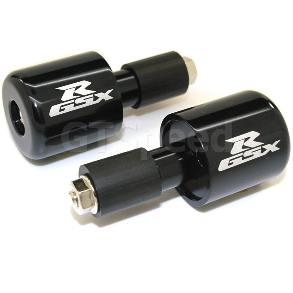 GT-Speed front view bar end plugs on motorcycle showing fit and OEM-style finish benefit