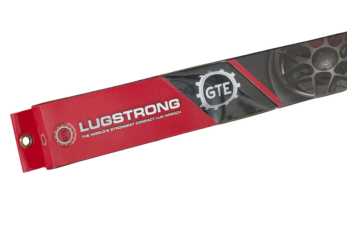 GTE LugStrong roadside lifestyle shot with user changing a tire to show real-world reliability
