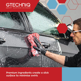 Gtechniq label detail highlighting formulation information and application guidance