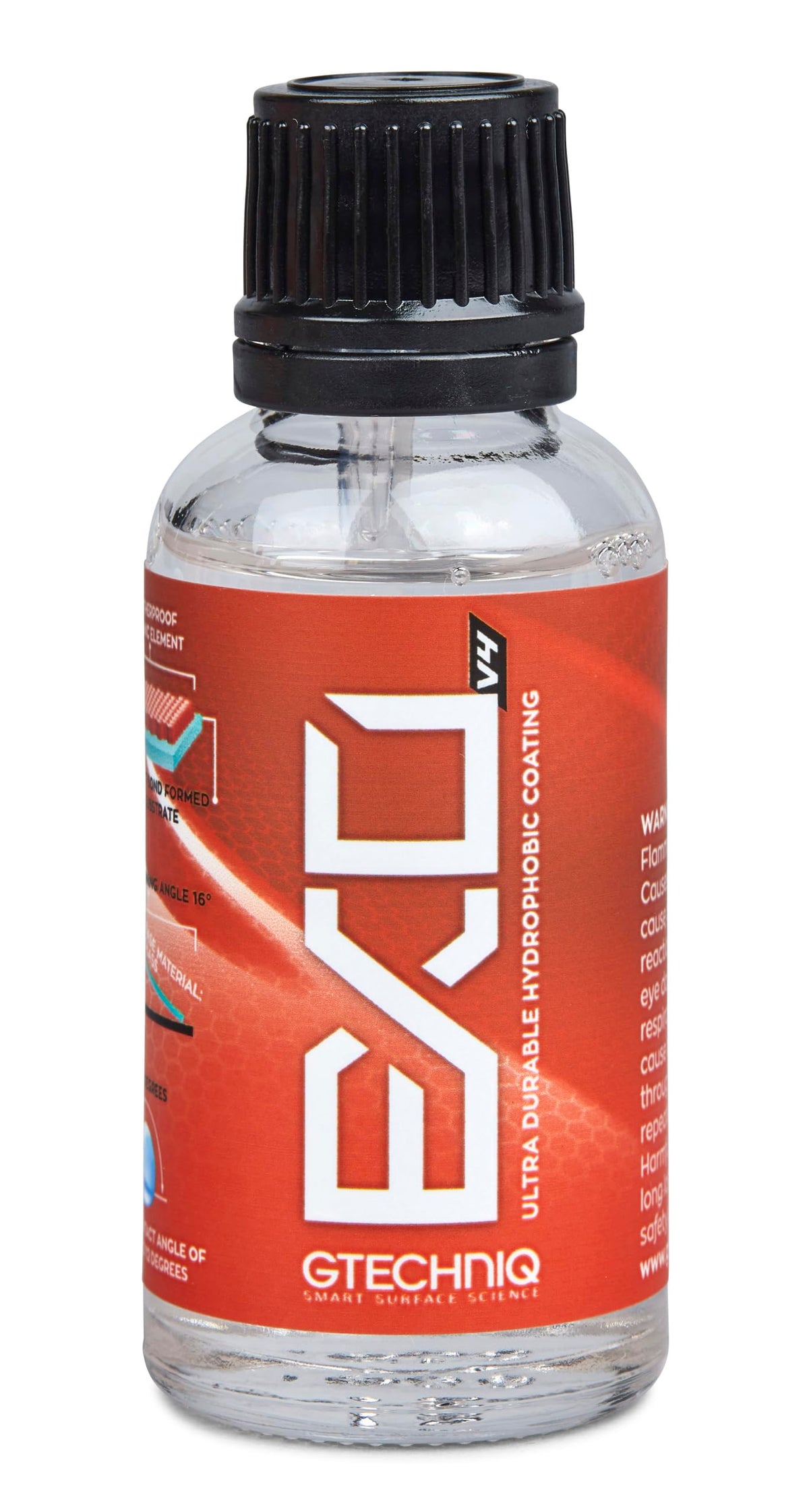 Gtechniq EXO Crystal front bottle showing label and size, highlighting professional finish