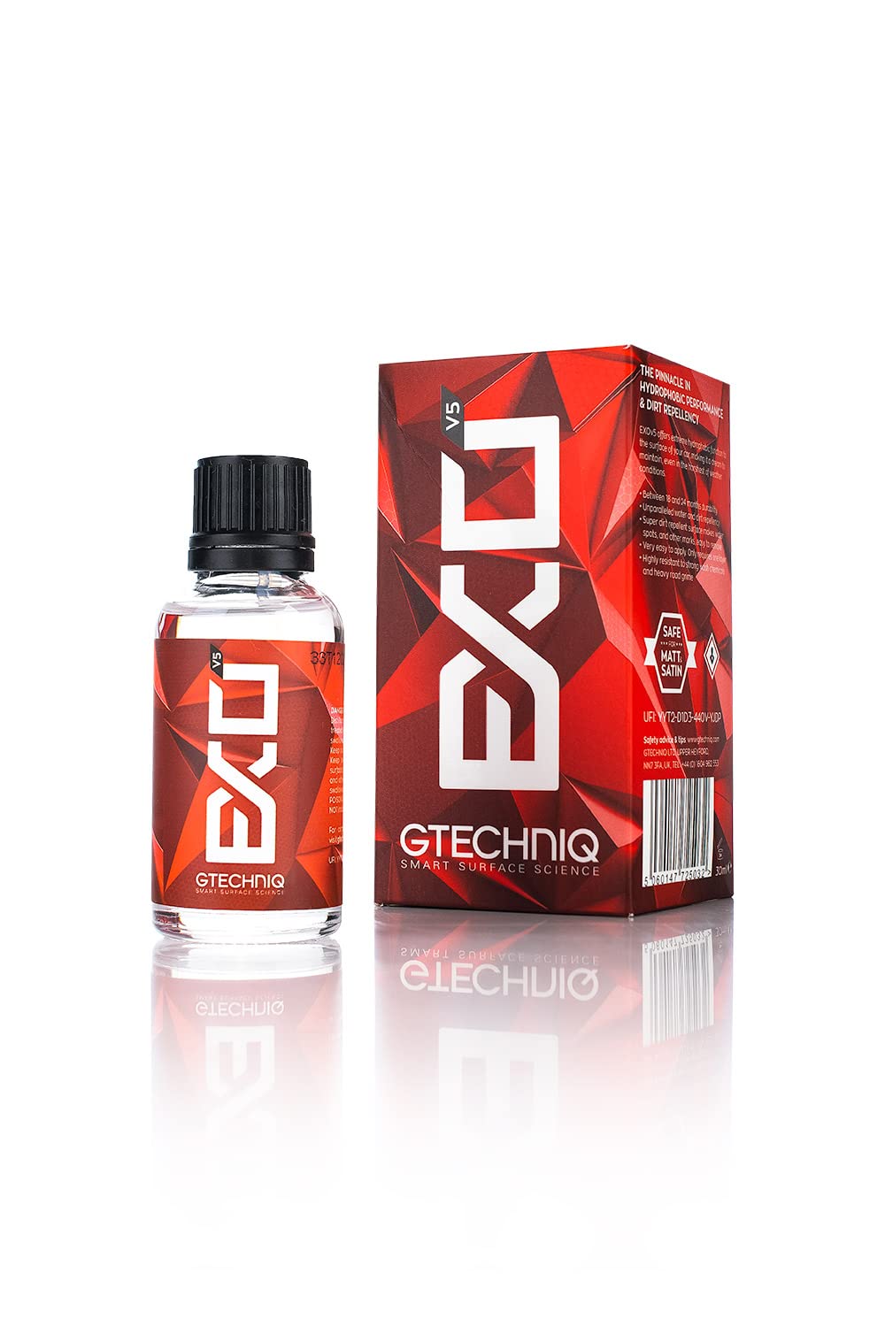 Gtechniq EXO front view bottle showing compact 1 fl oz size and packaging benefit