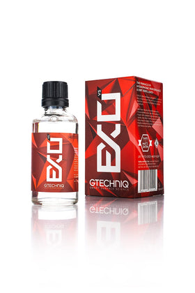 Gtechniq EXO front packaging showing bottle and label, clear product identification and benefit