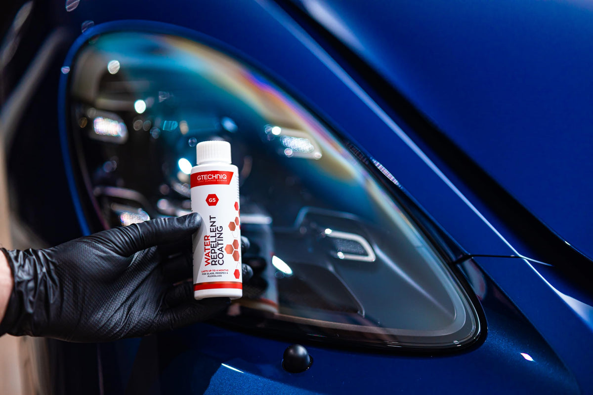 Gtechniq G5 bottle label detail illustrating product identity and usage