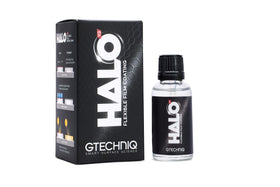 Gtechniq Halo front bottle showing label and compact 1 fl oz size for convenience