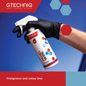 Gtechniq panel wipe before and after paint closeup showing improved surface readiness