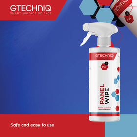 Gtechniq panel wipe spray nozzle close-up for precise, controlled application benefit