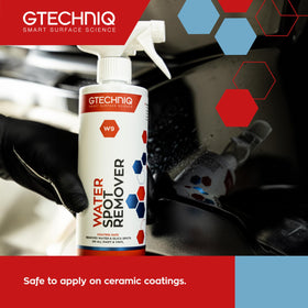 Gtechniq W9 next to tape measure to show 17 fl oz size benefit