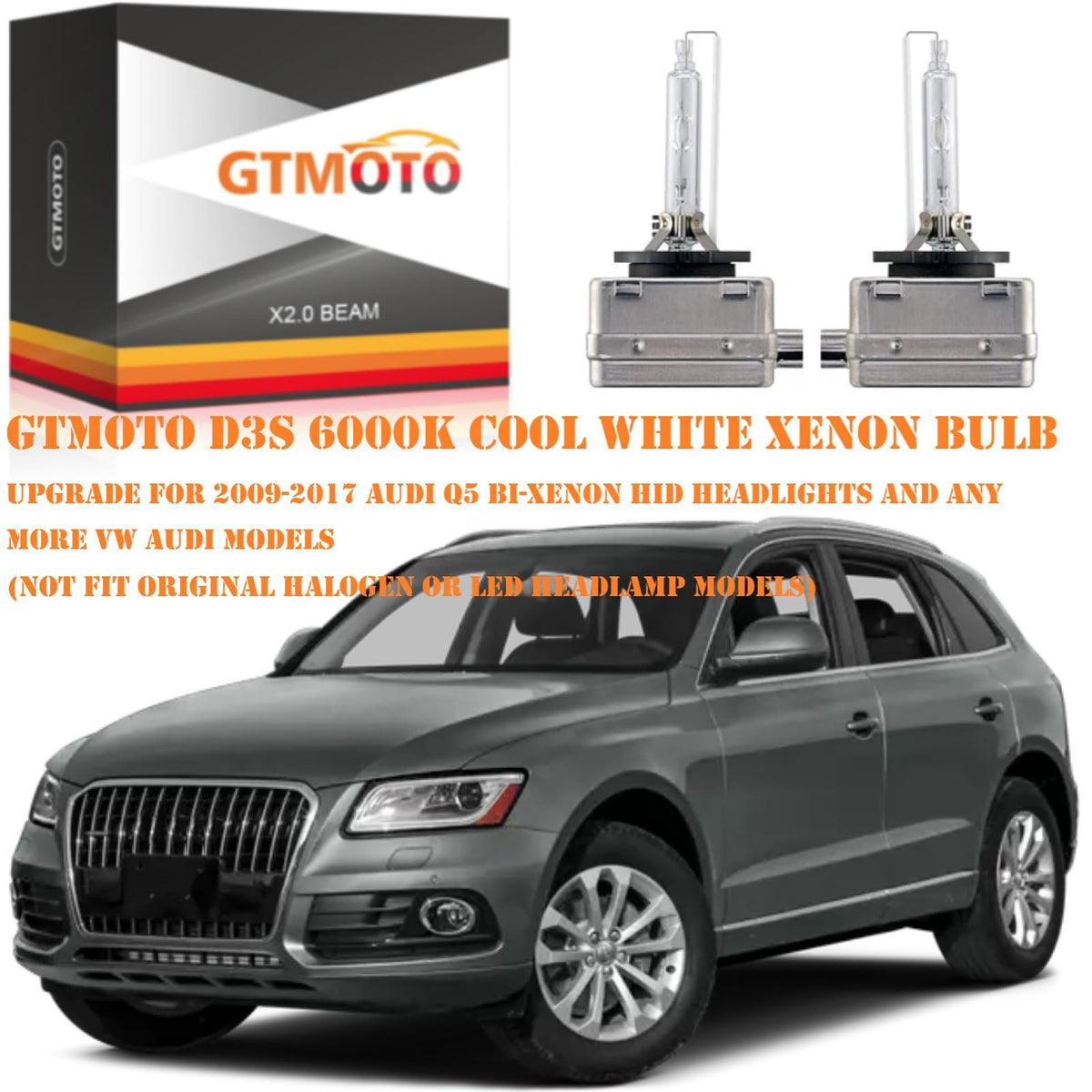 GTMOTO in‑car night driving with whiter light improving contrast