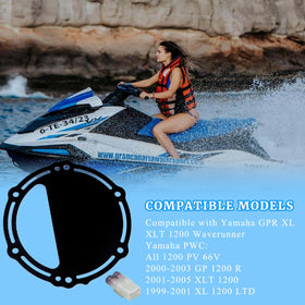 gtpartes D plate installed on waverunner exhaust reducing heat buildup