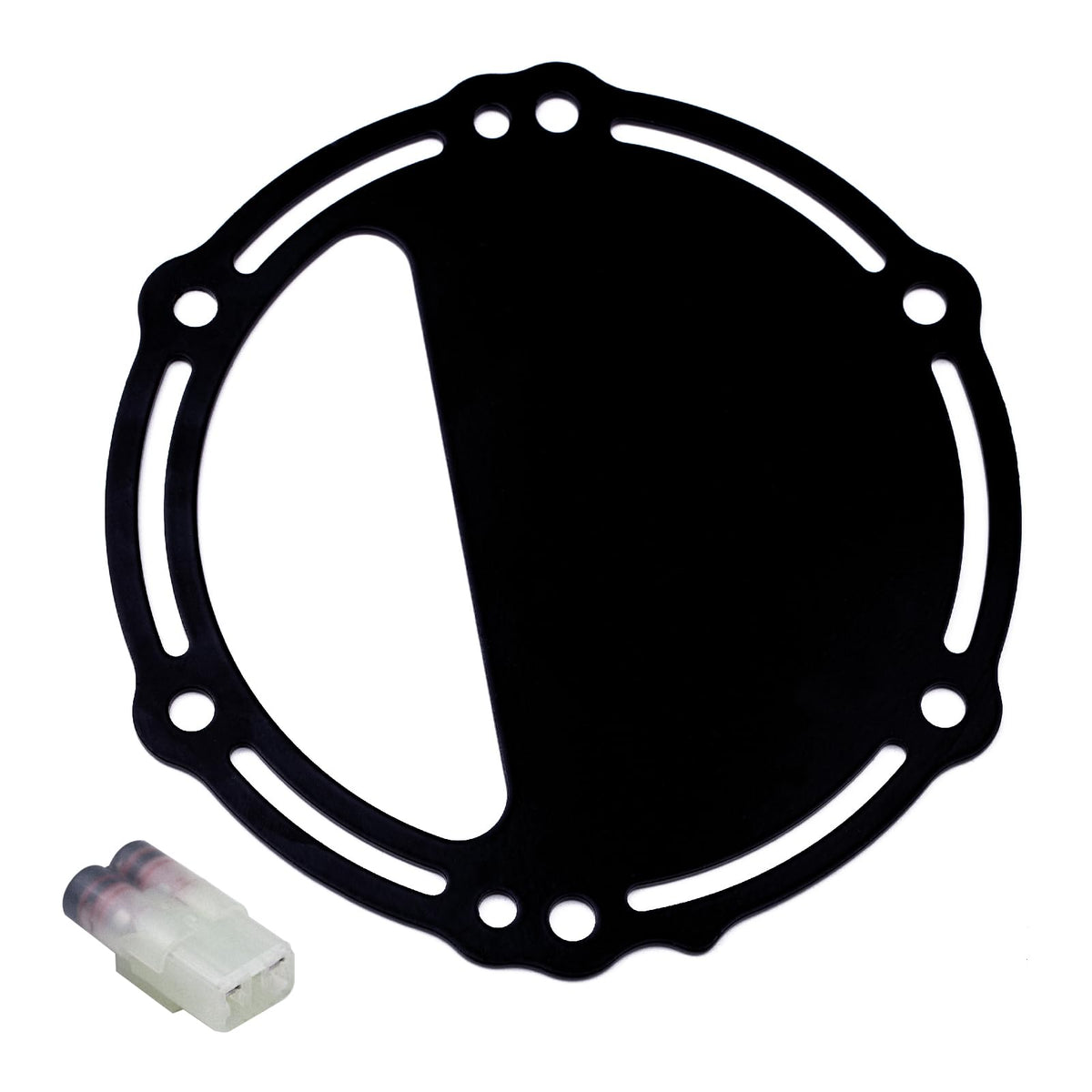 gtpartes D plate and chip front view showing kit and fitment benefit