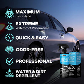 GTQKING applied in driveway scene showing quick at-home use and showroom results