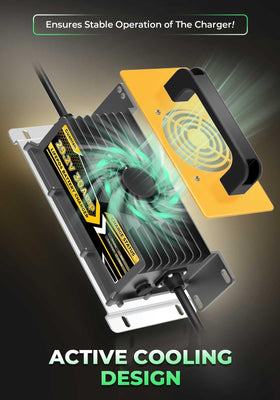 Guanlan charger alligator clips attached to battery posts for temporary charging