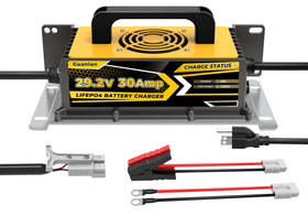 Guanlan charger front panel showing status LEDs and controls for clear monitoring