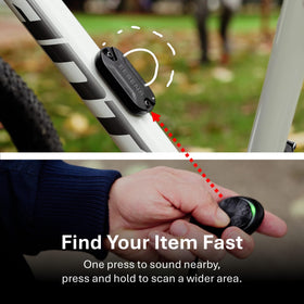 Guardian Alarm concealed under a bottle cage showing discreet mounting advantage