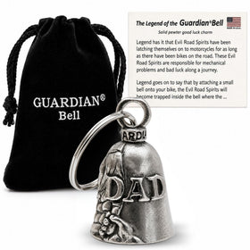 Guardian Bell front view showing engraved design and gift appeal