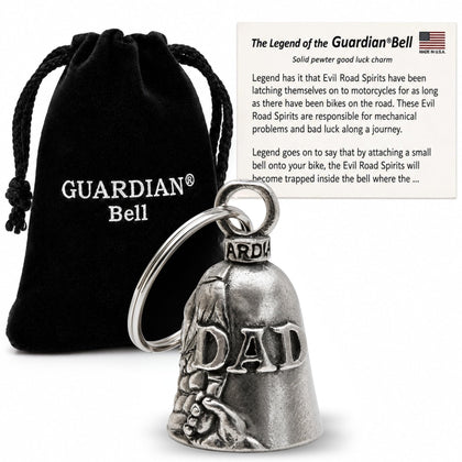 Guardian Bell front view showing engraved design and gift appeal