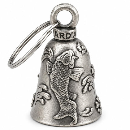 Guardian Bell koi front view showing design and polished finish for gift appeal