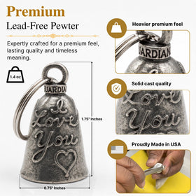 Close-up of Guardian Bell engraving highlighting fine detail and authenticity benefit