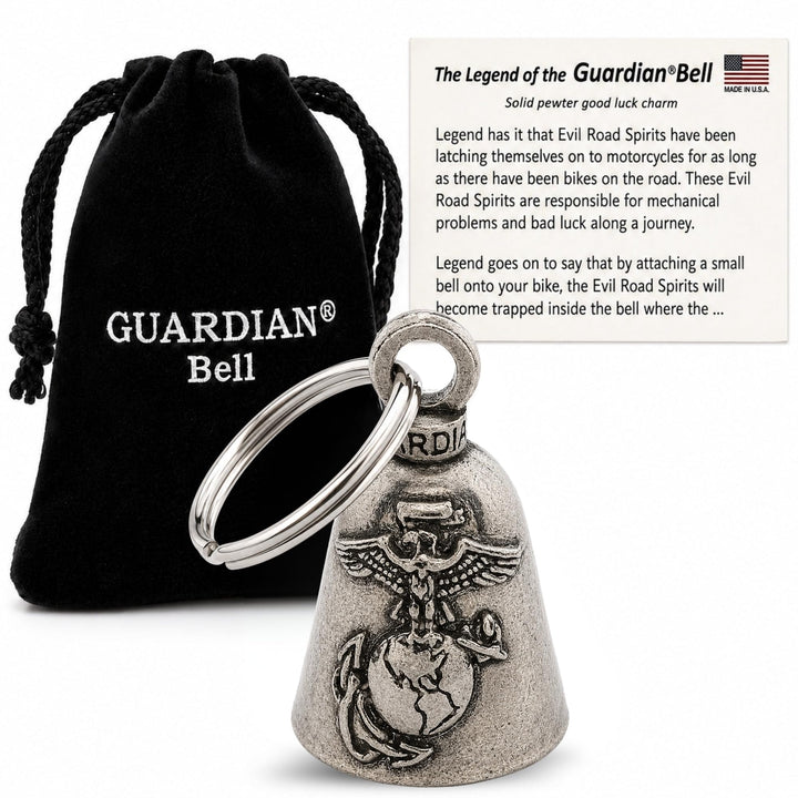 Guardian Bell front view showing Marines design and durable look benefit