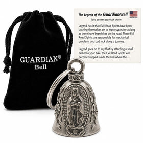 Guardian Bell front view showing Virgin Mary detail and durable finish
