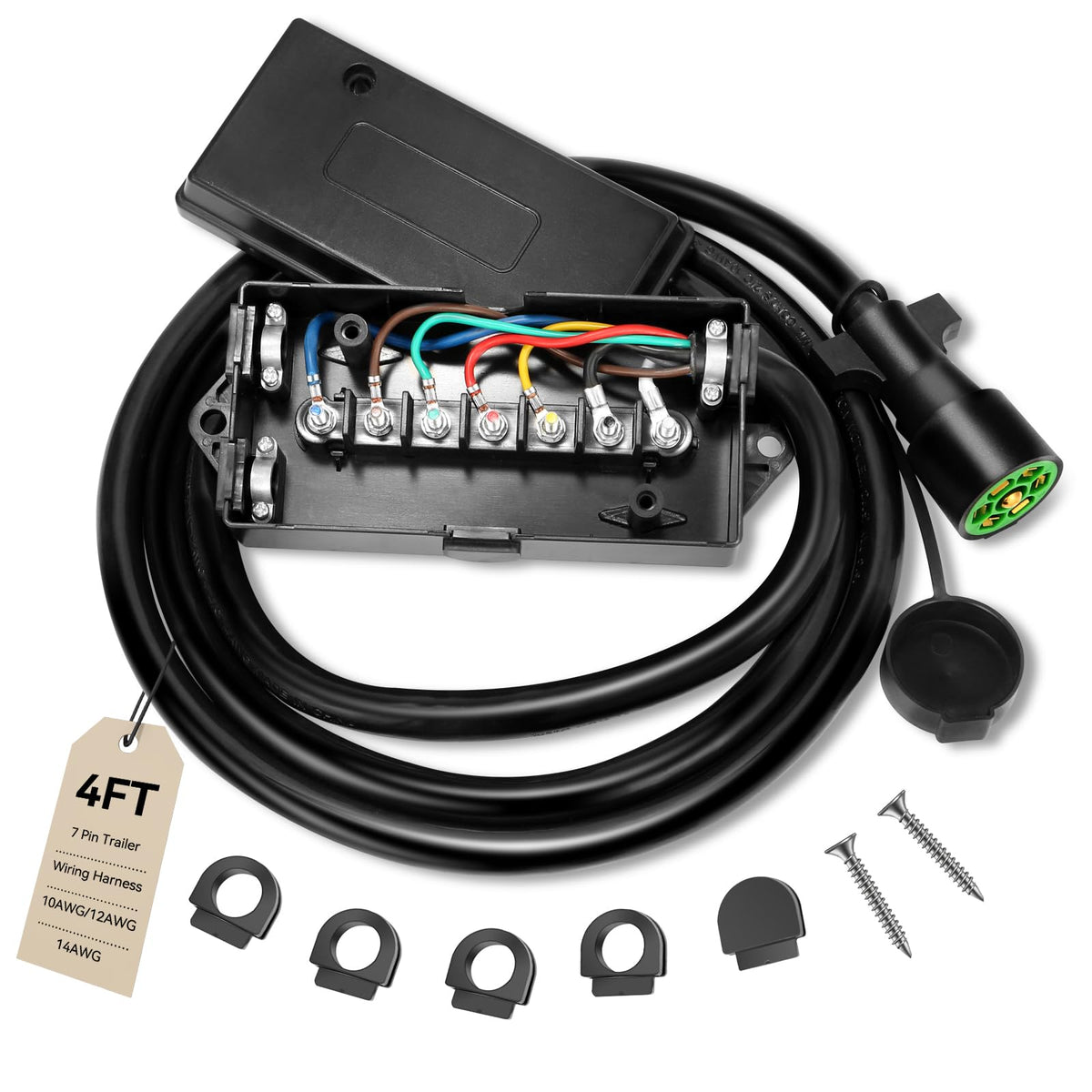 Gubrdfrsod front connector showing clear plug face and secure fit for reliable towing