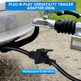 Gubrdfrsod installed between truck and two trailers showing dual-connection convenience