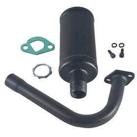 GUCIDDAK front view exhaust pipe showing fitment ease and improved flow