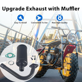 GUCIDDAK muffler threads close-up illustrating secure, leak-resistant fit