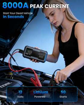 Guistekno digital gauge close-up with clear pressure and battery readout
