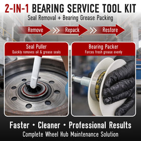 Gulfmew bearing packer cones close-up showing durable fit and even grease flow