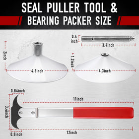 Gulfmew seal puller handle leverage shot highlighting long reach and torque