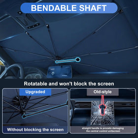 Gumnay 360° bendable handle detail showing scratch-free dashboard placement