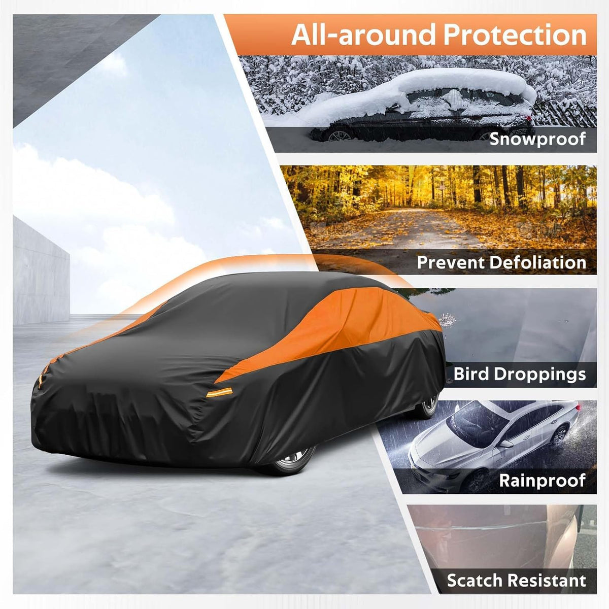 GUNHYI cover installed on Volkswagen Golf demonstrating snug real-world fit