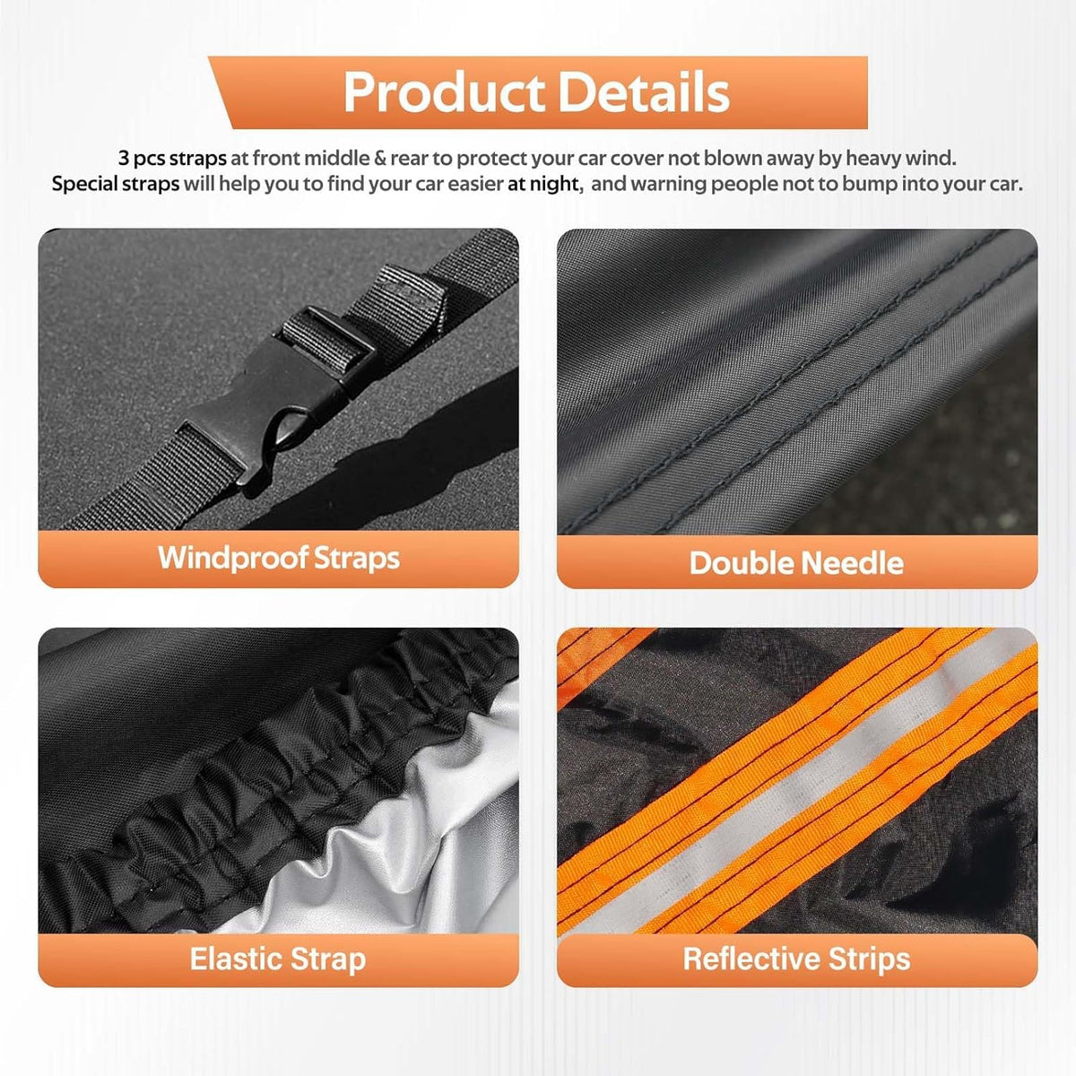 GUNHYI reflective stripe detail improving nighttime visibility and safety