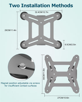 Gunovy underside magnets detail showing strong 264 lb combined hold benefit