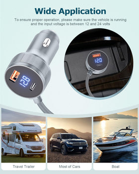 Gunovy adapter powering Starlink Mini mounted on RV roof benefit stable travel internet