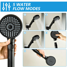 GUOYINDONG adjustable bracket showing angle positions for customized shower height